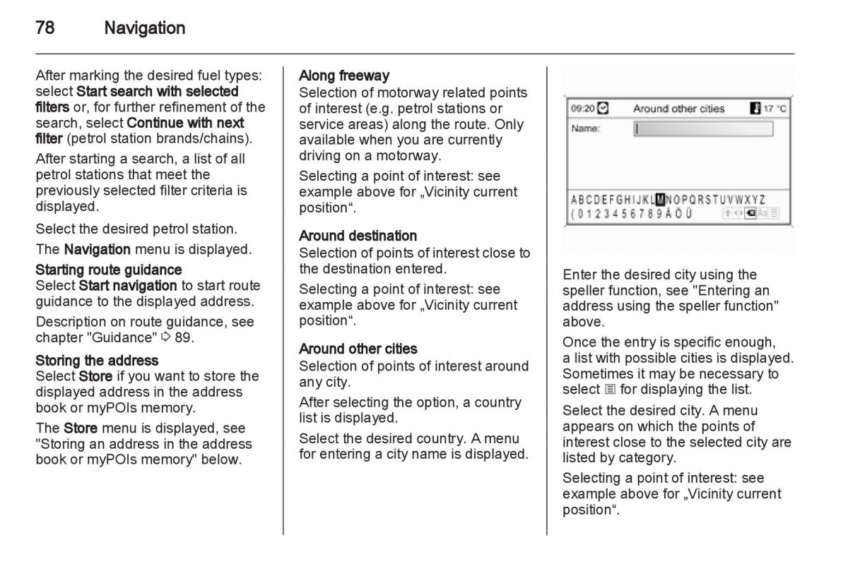 Opel Insignia manual / page 78