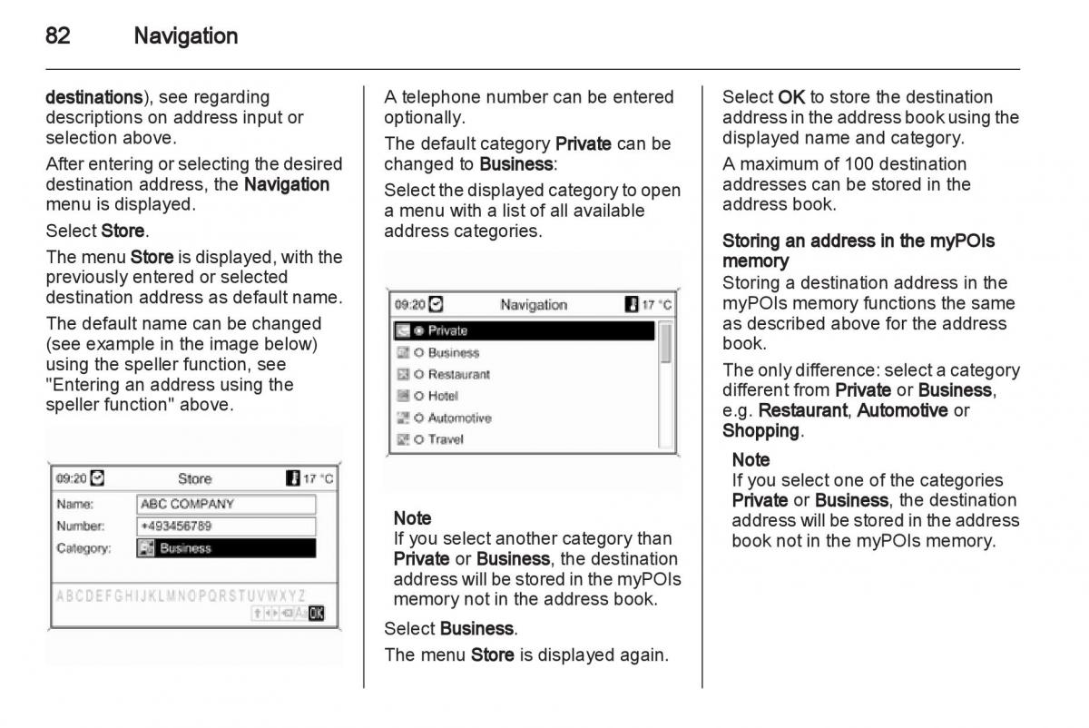 Opel Insignia manual / page 82