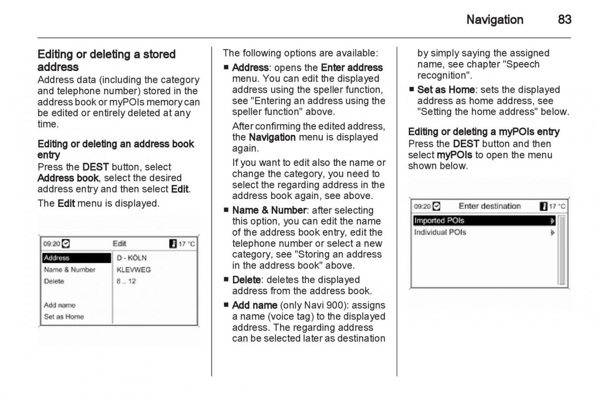 Opel Insignia manual / page 83