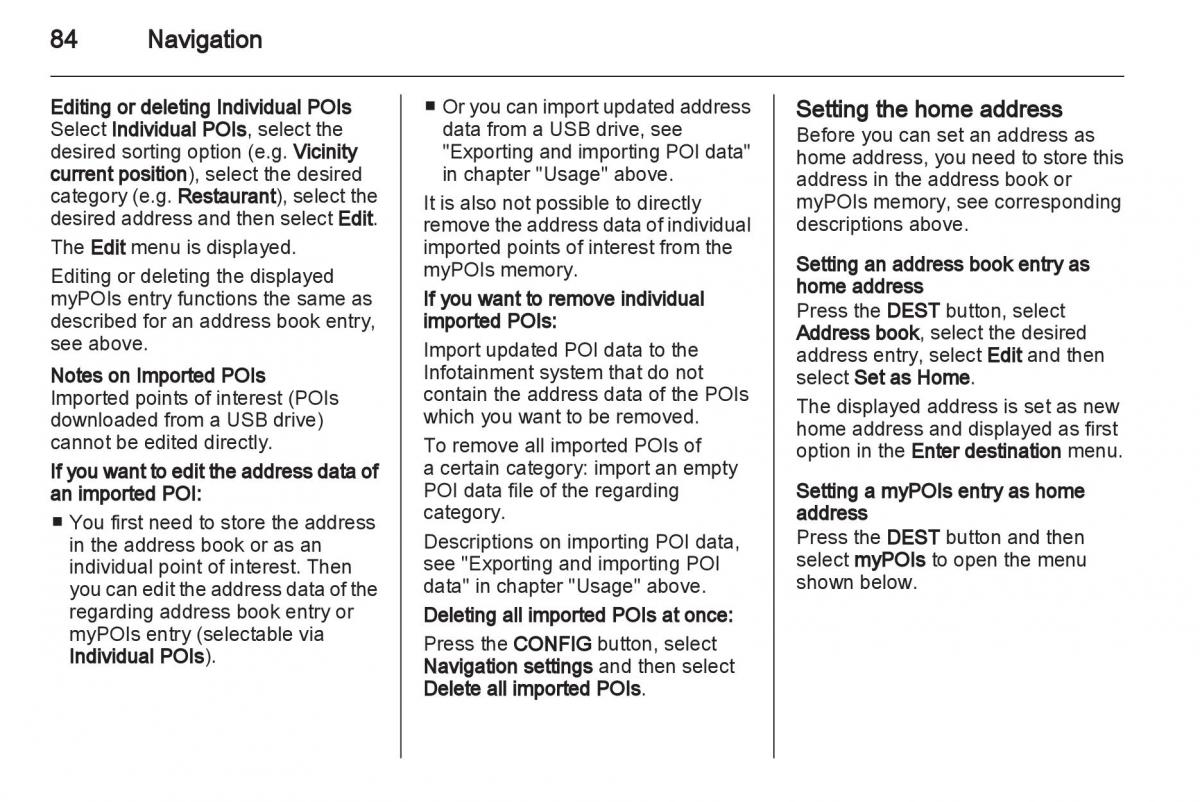 Opel Insignia manual / page 84