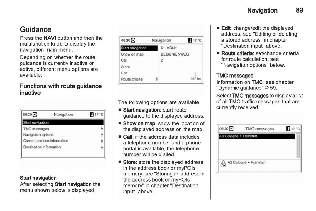 Opel Insignia manual / page 89