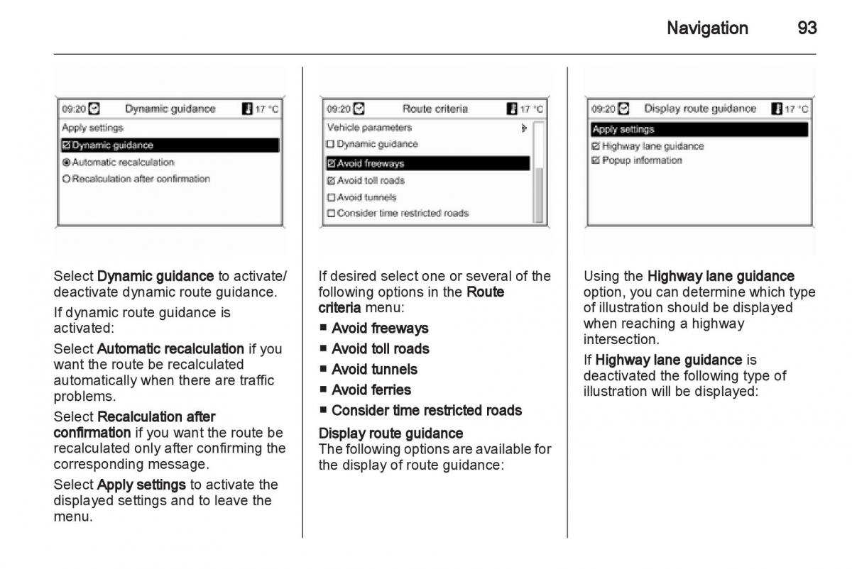 Opel Insignia manual / page 93