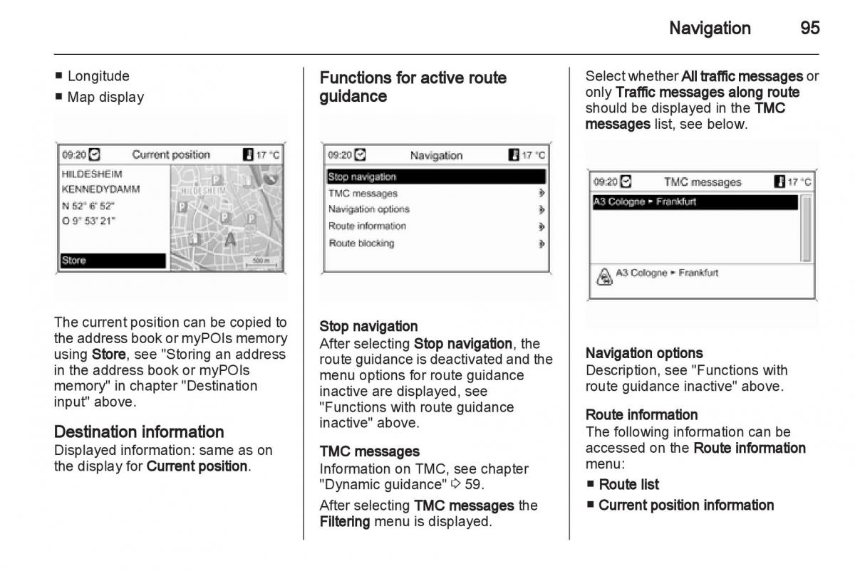 Opel Insignia manual / page 95