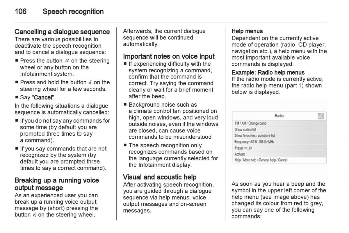 Opel Insignia manual / page 106