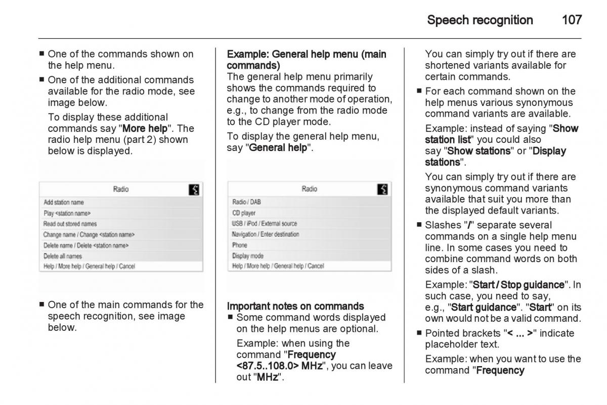 Opel Insignia manual / page 107