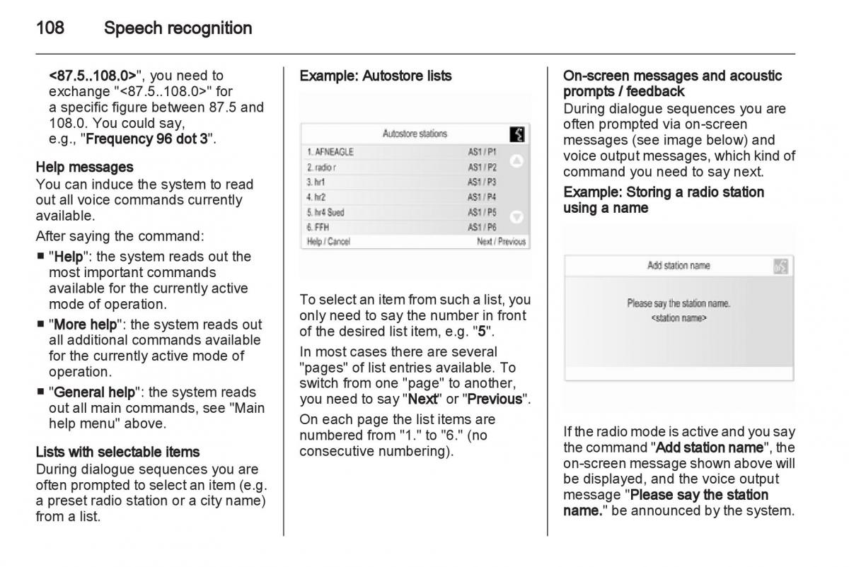 Opel Insignia manual / page 108