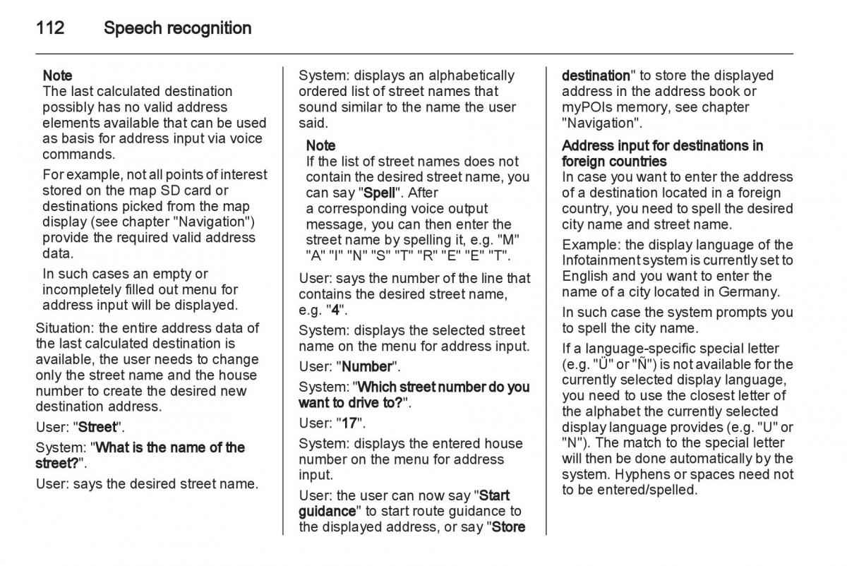 Opel Insignia manual / page 112