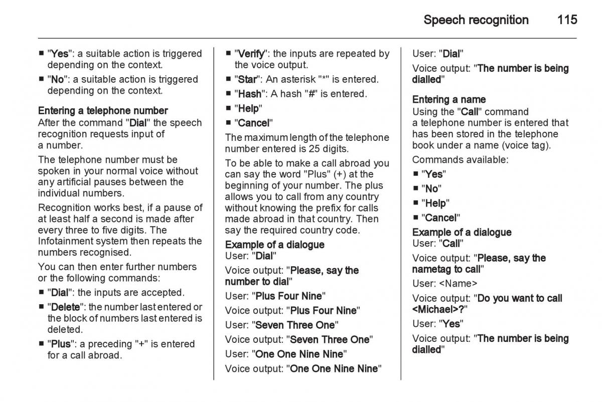 Opel Insignia manual / page 115