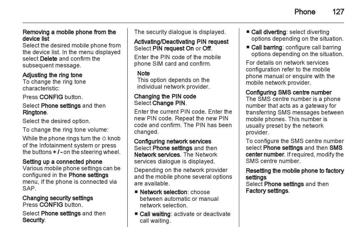 Opel Insignia manual / page 127