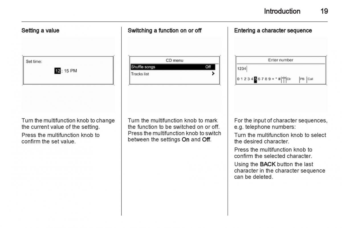 Opel Insignia manual / page 19