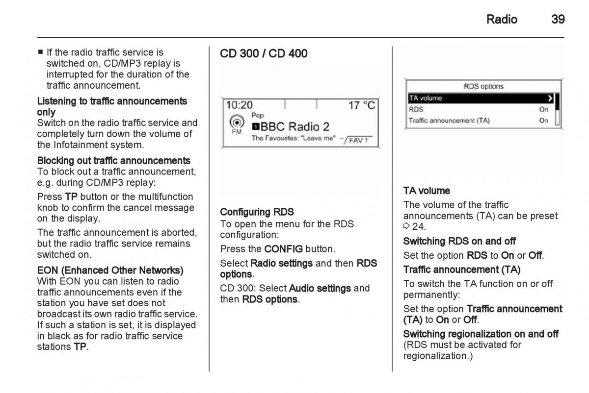 Opel Insignia manual / page 39