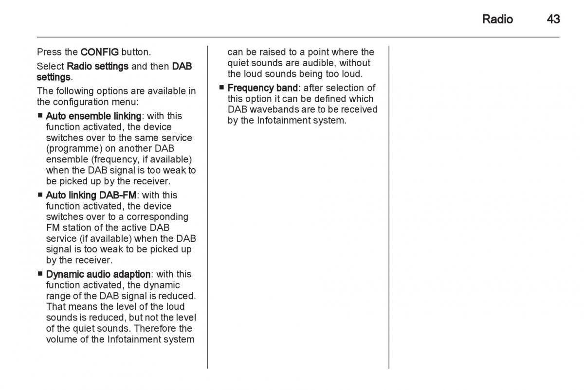 Opel Insignia manual / page 43