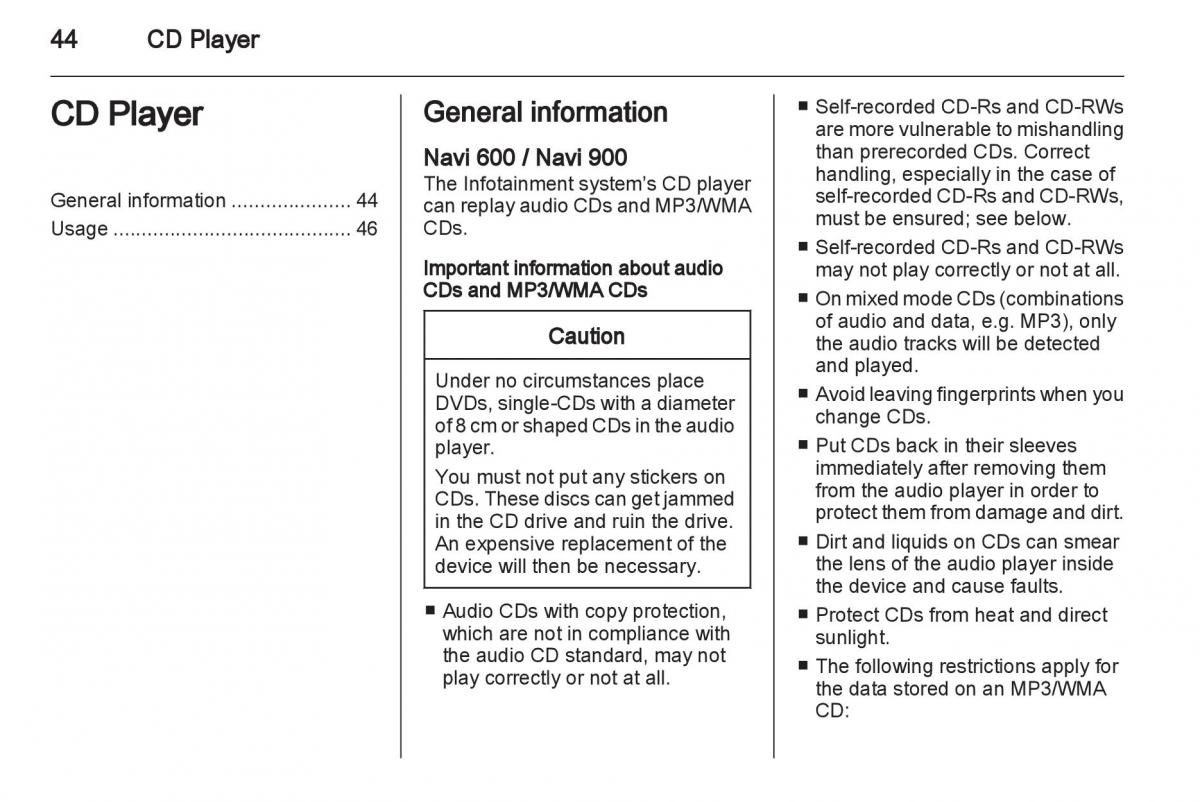 Opel Insignia manual / page 44