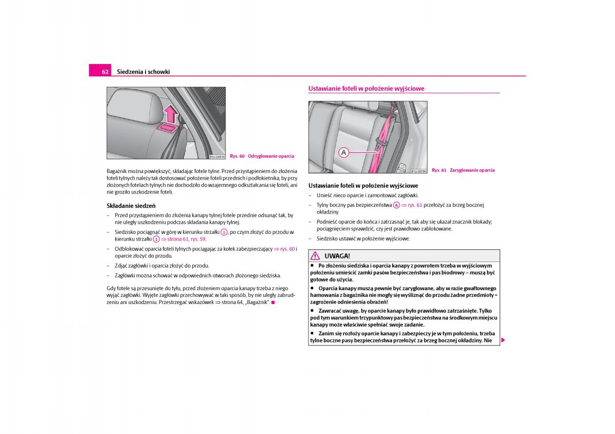 Skoda Octavia I instrukcja obslugi / page 63