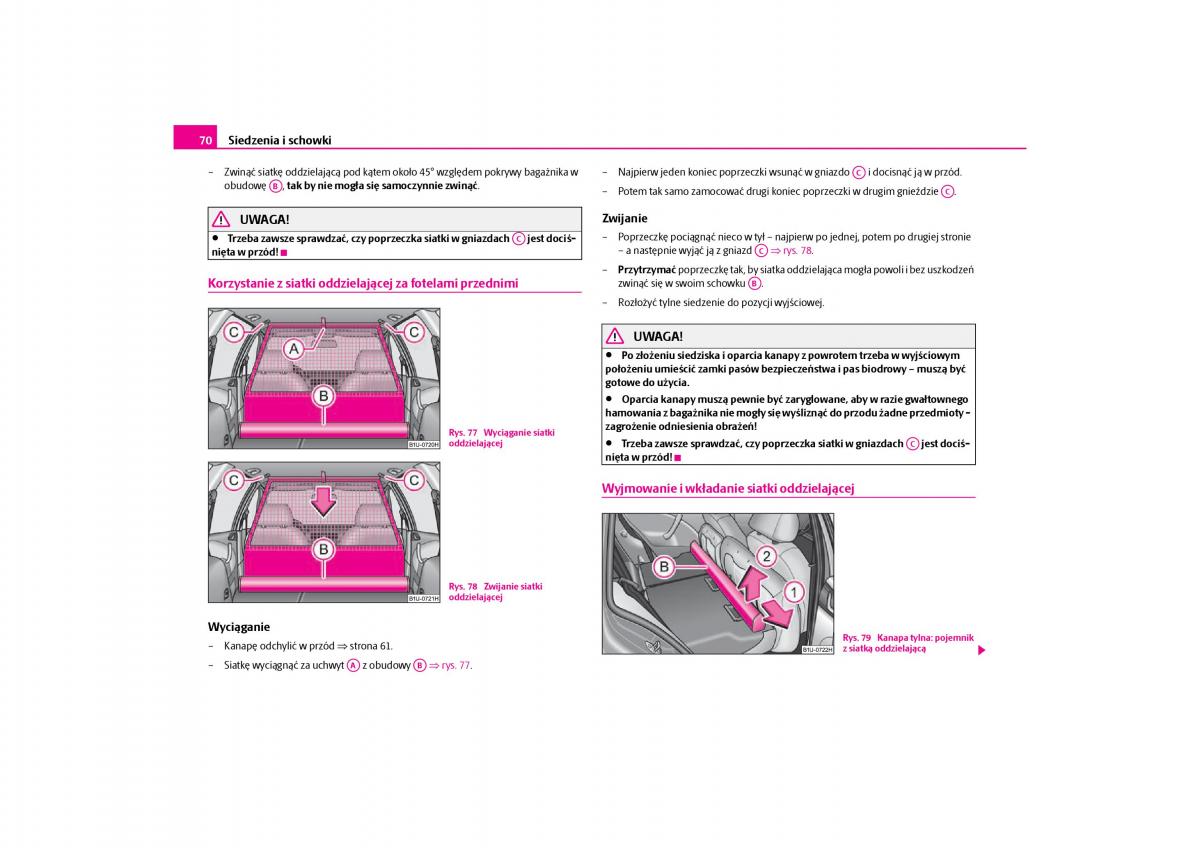 Skoda Octavia I instrukcja obslugi / page 71