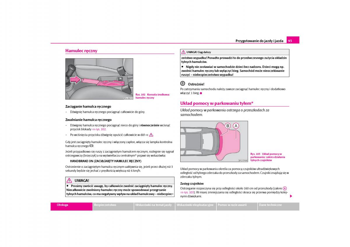 Skoda Octavia I instrukcja obslugi / page 94