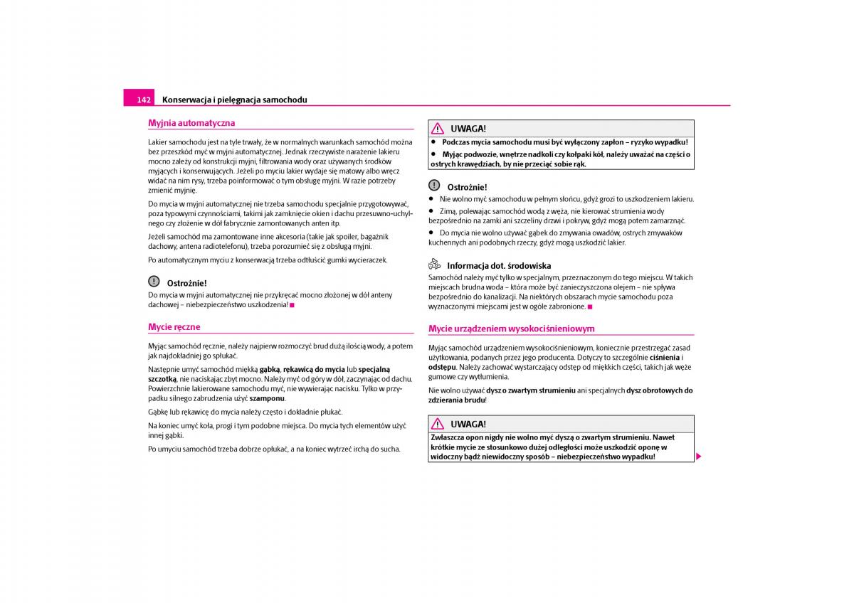 Skoda Octavia I instrukcja obslugi / page 143