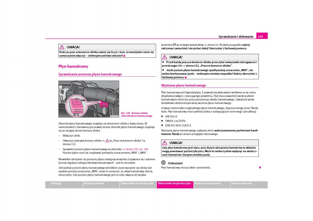 Skoda Octavia I instrukcja obslugi / page 160