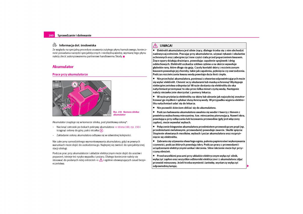 Skoda Octavia I instrukcja obslugi / page 161