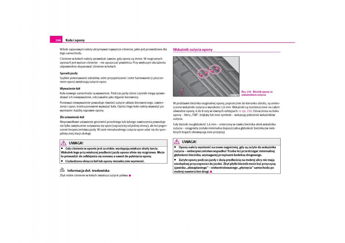 Skoda Octavia I instrukcja obslugi / page 167