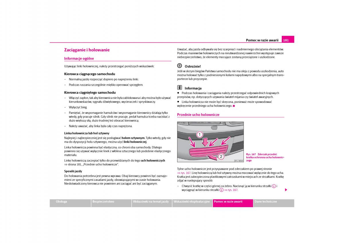 Skoda Octavia I instrukcja obslugi / page 182