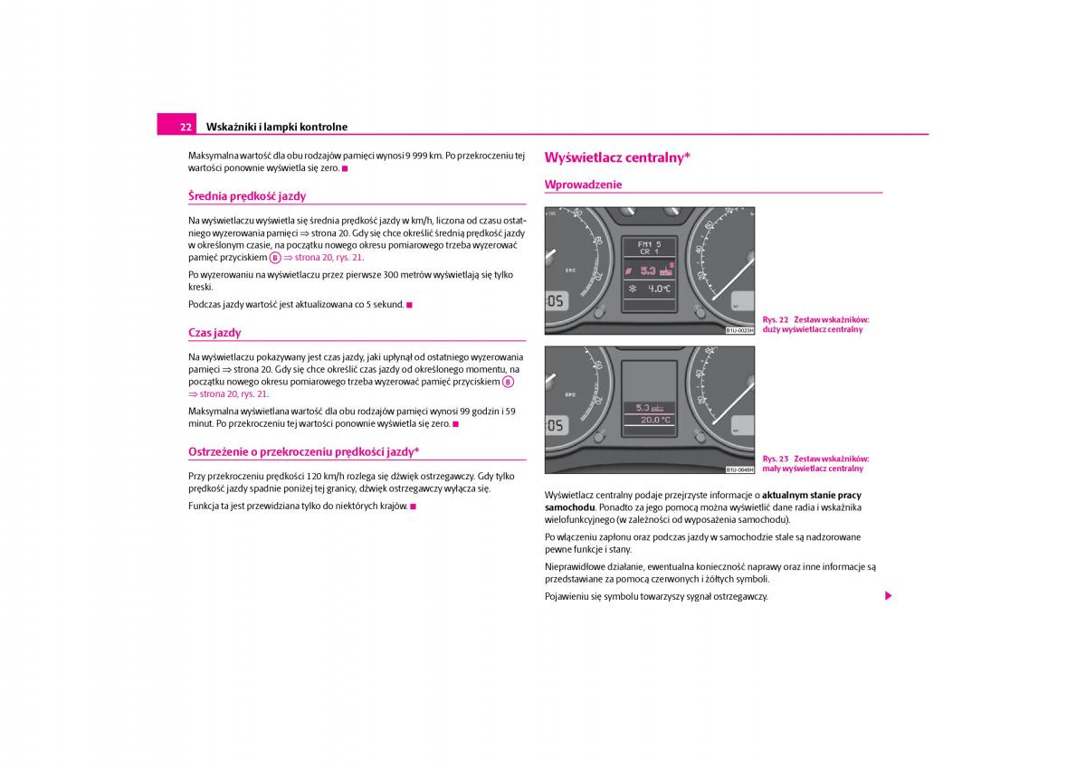 Skoda Octavia I instrukcja obslugi / page 23