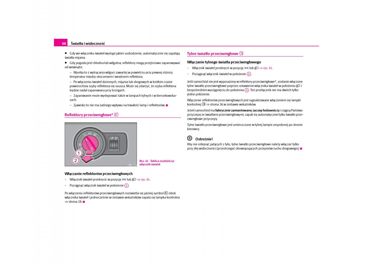 Skoda Octavia I instrukcja obslugi / page 49