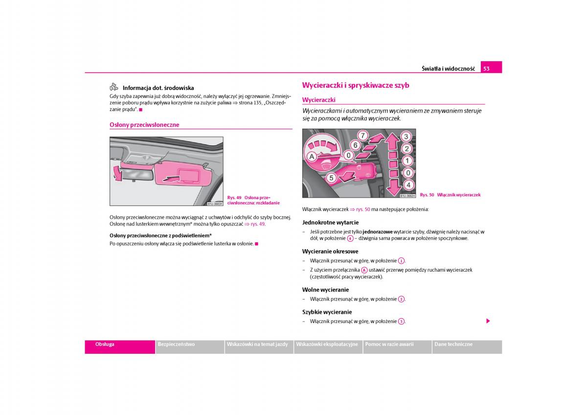 Skoda Octavia I instrukcja obslugi / page 54