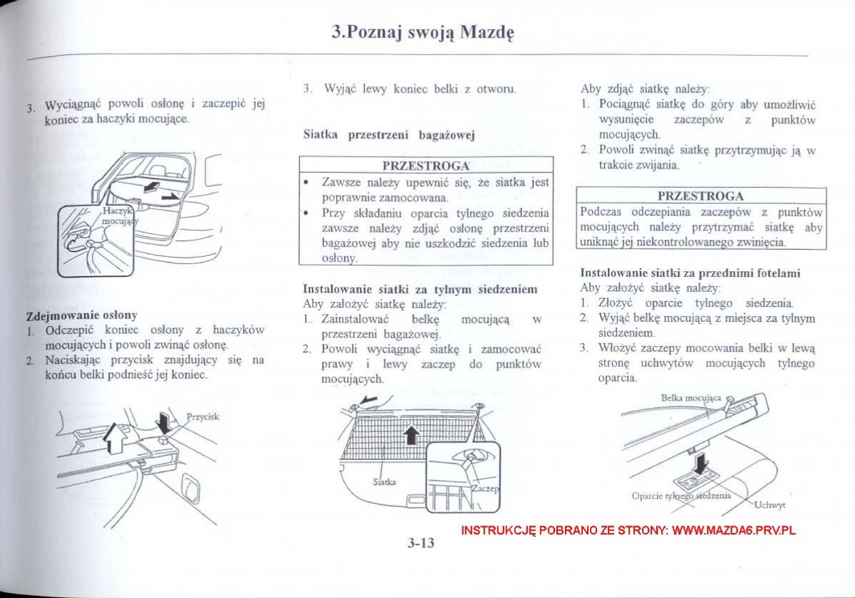 Mazda 6 I instrukcja obslugi / page 60