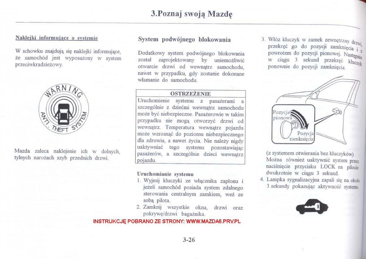 Mazda 6 I instrukcja obslugi / page 73