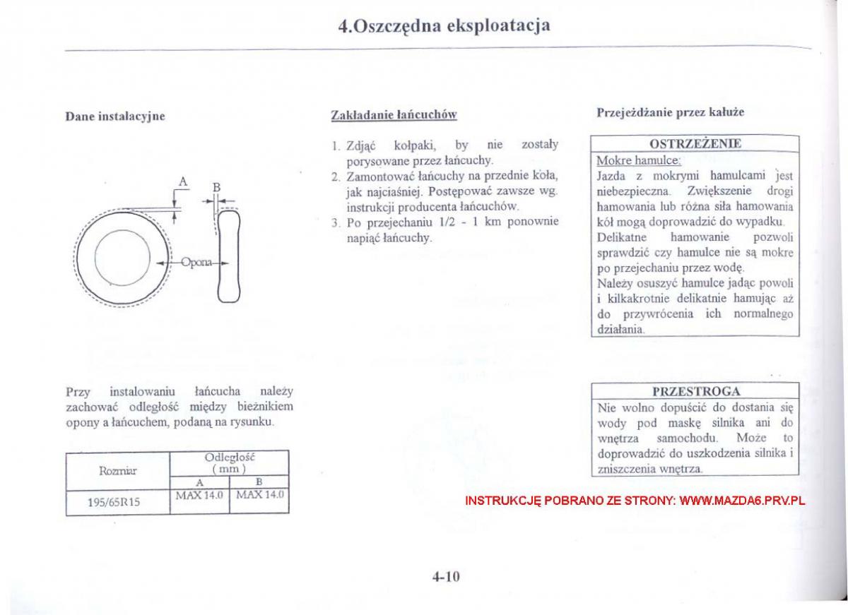 Mazda 6 I instrukcja obslugi / page 86