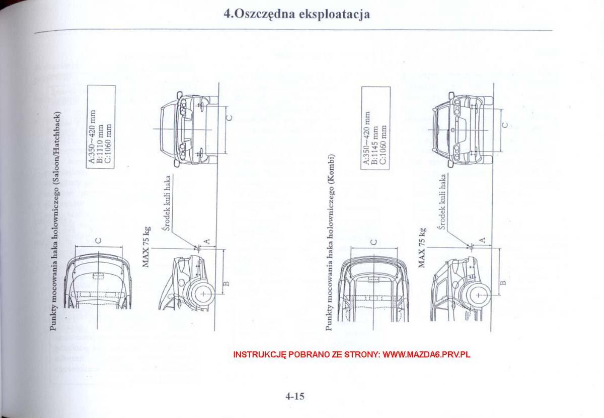 Mazda 6 I instrukcja obslugi / page 91