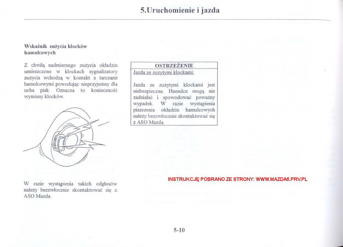 Mazda 6 I instrukcja obslugi / page 103