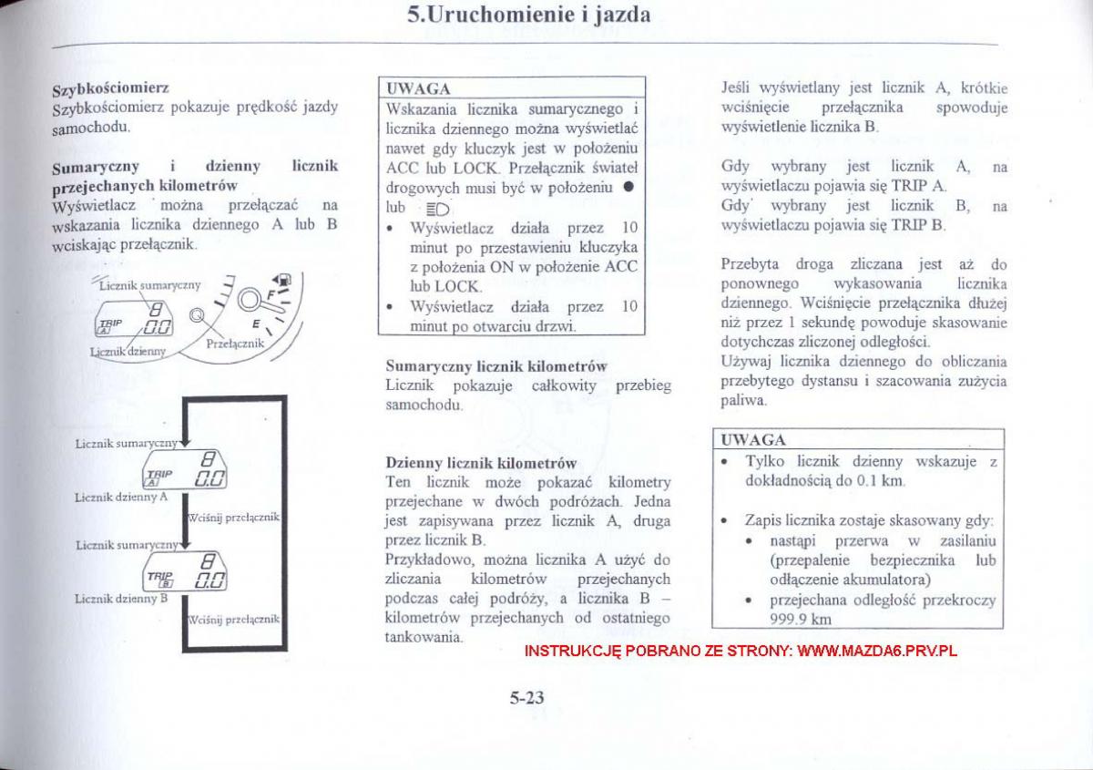 Mazda 6 I instrukcja obslugi / page 116