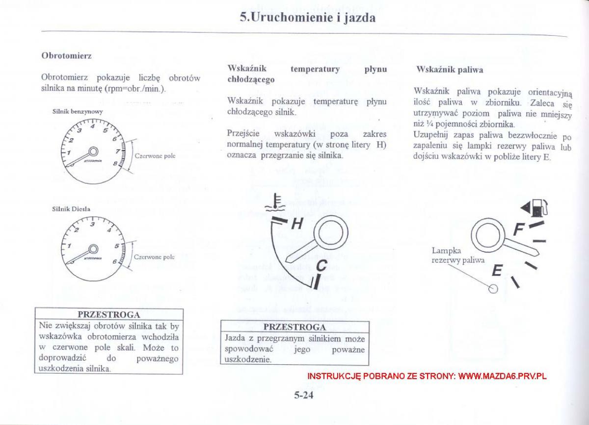 Mazda 6 I instrukcja obslugi / page 117