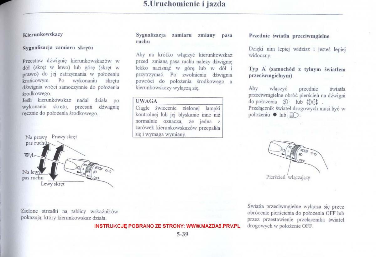 Mazda 6 I instrukcja obslugi / page 132