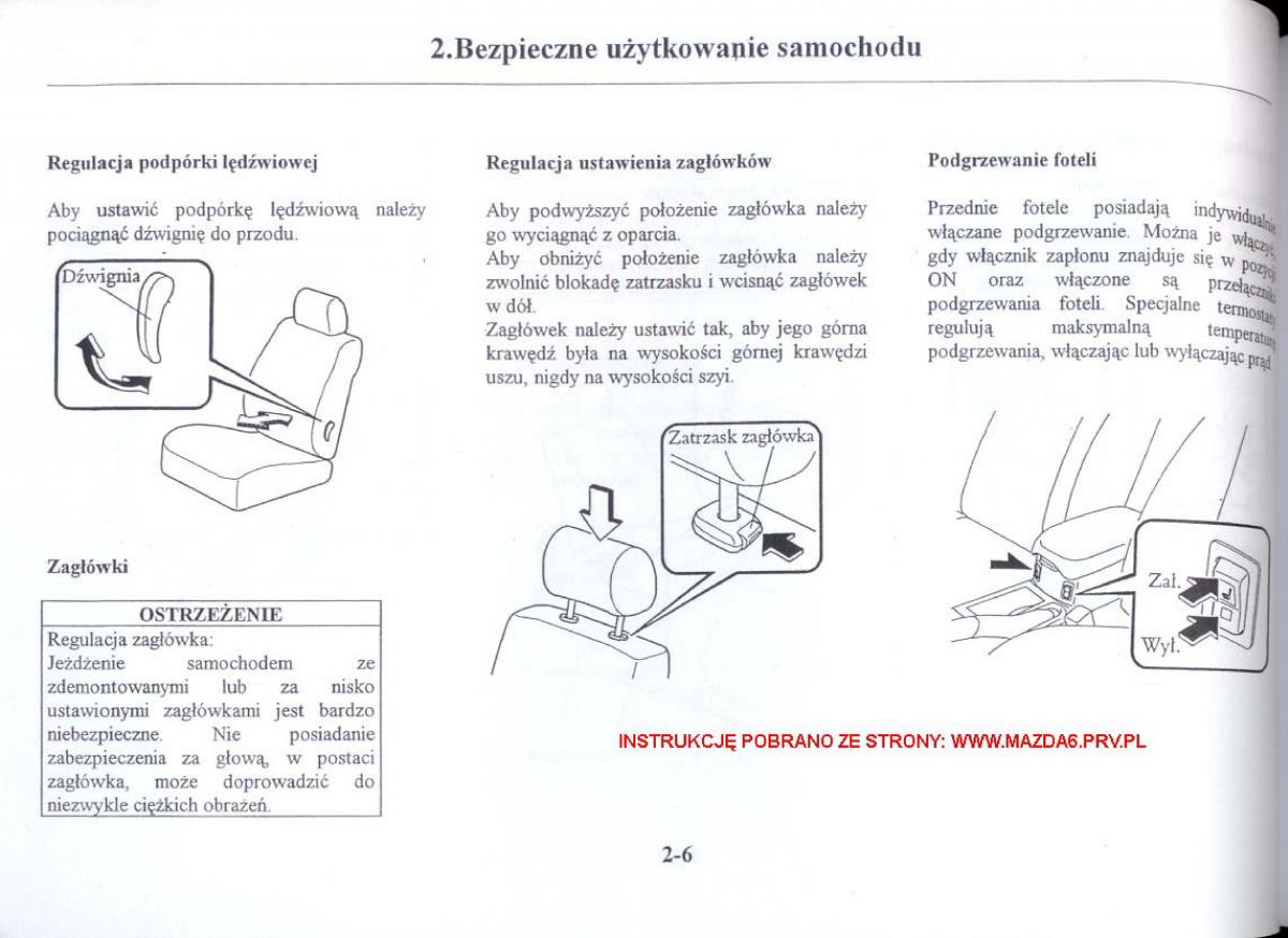 Mazda 6 I instrukcja obslugi / page 15