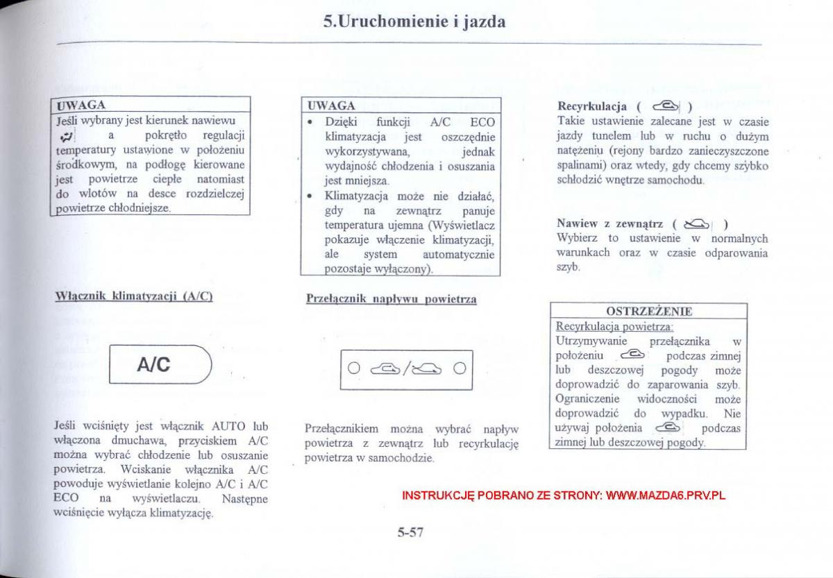 Mazda 6 I instrukcja obslugi / page 150