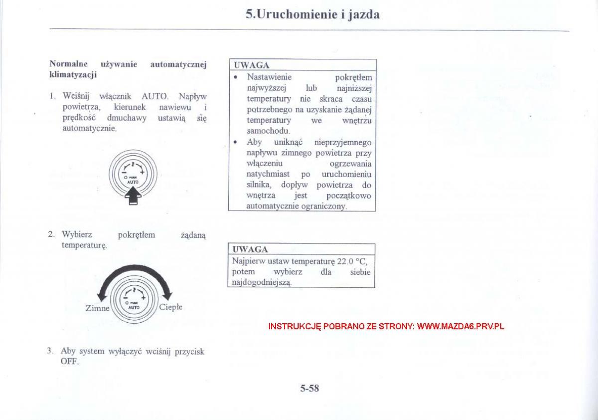 Mazda 6 I instrukcja obslugi / page 151