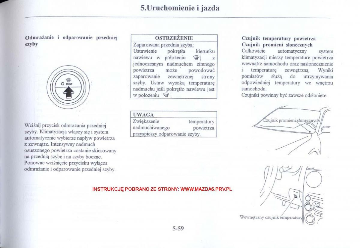 Mazda 6 I instrukcja obslugi / page 152