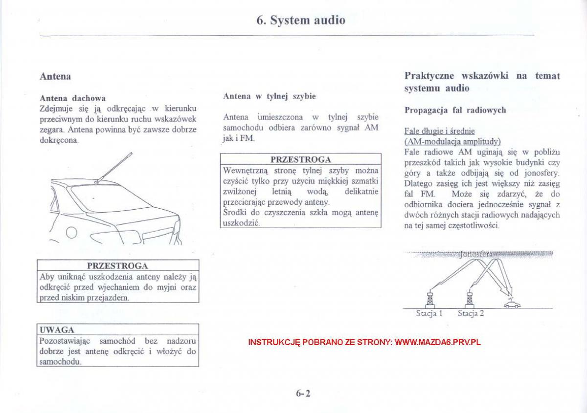 Mazda 6 I instrukcja obslugi / page 167