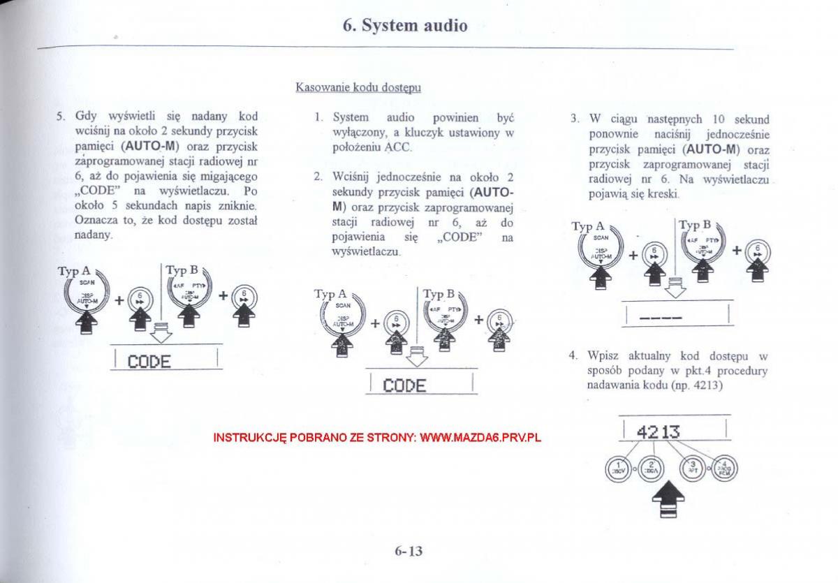 Mazda 6 I instrukcja obslugi / page 178