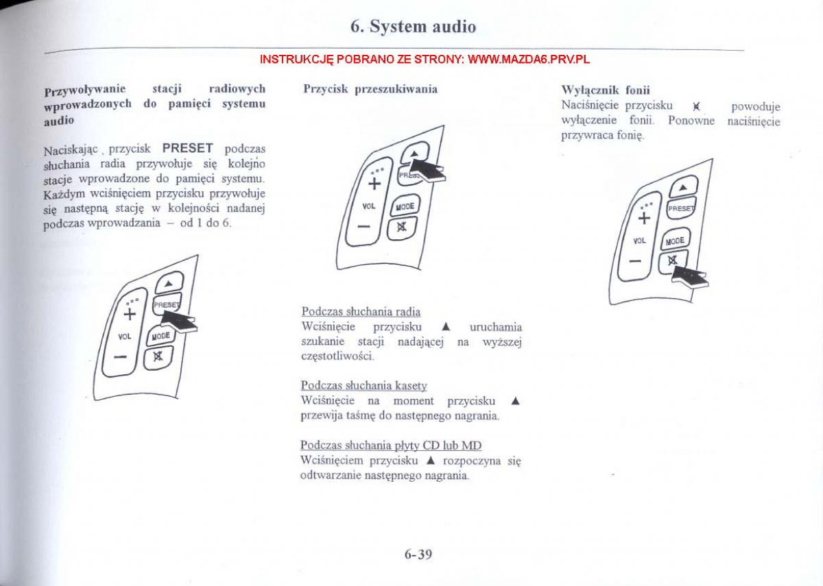 Mazda 6 I instrukcja obslugi / page 204