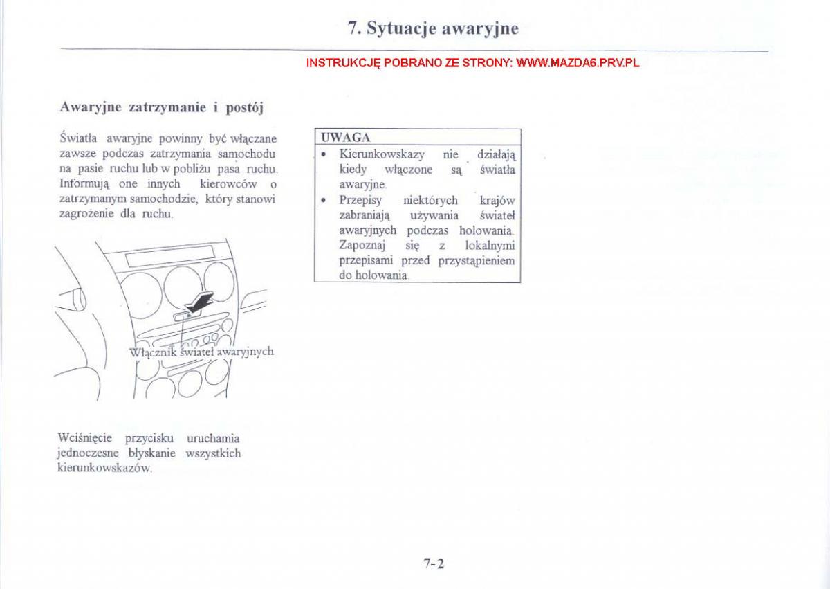 Mazda 6 I instrukcja obslugi / page 206