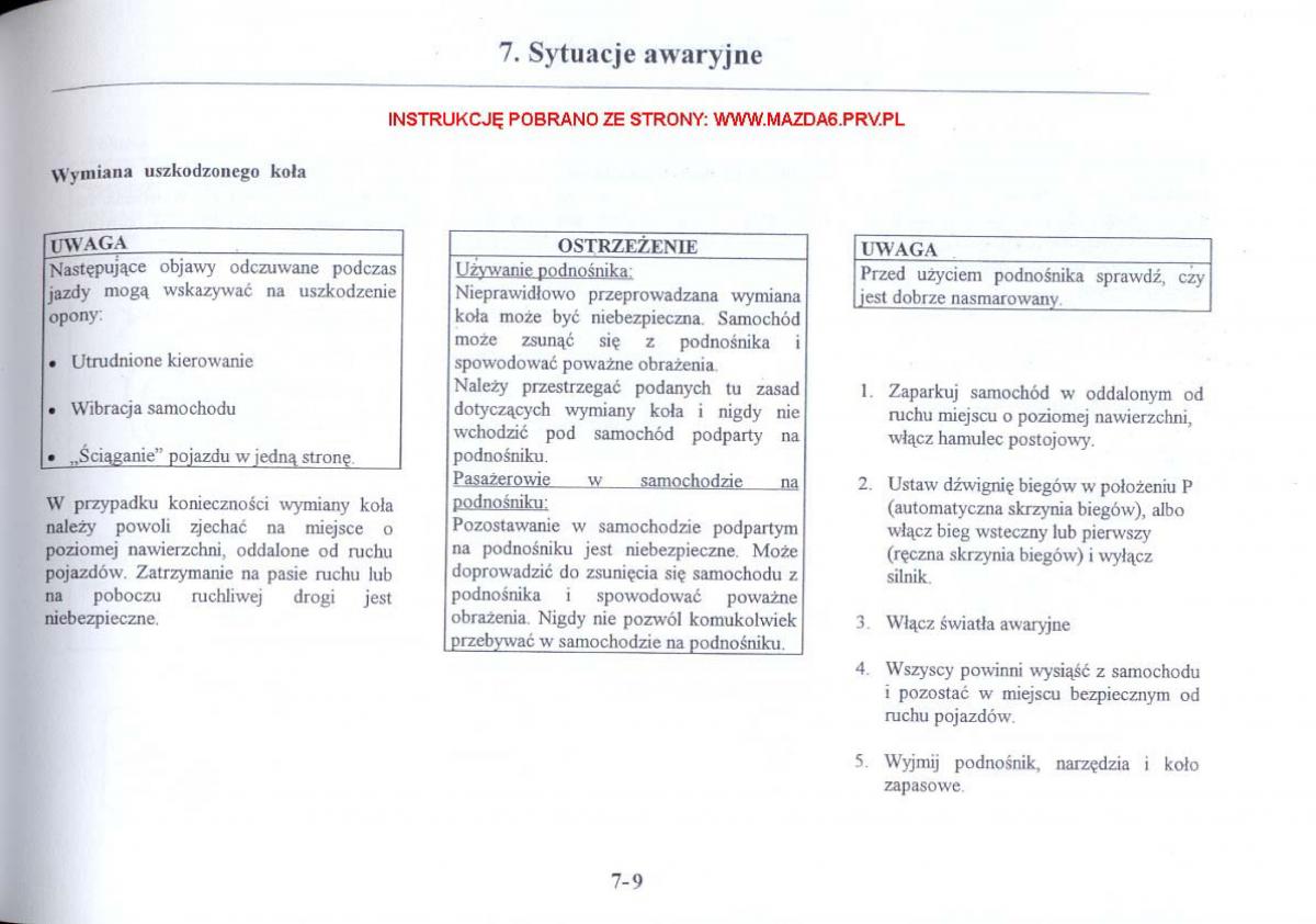 Mazda 6 I instrukcja obslugi / page 213