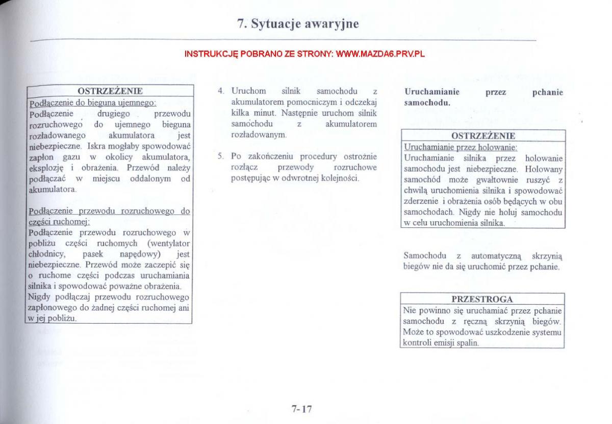 Mazda 6 I instrukcja obslugi / page 220