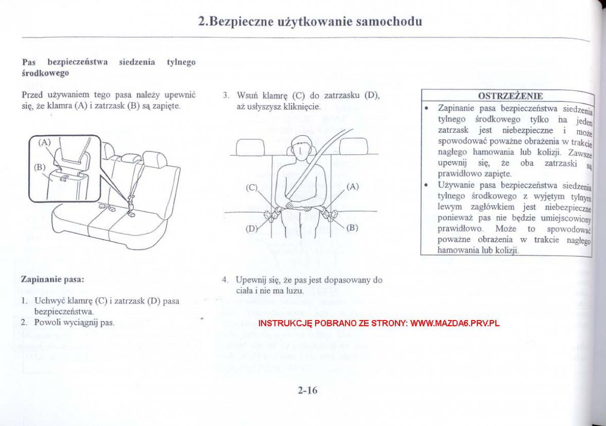 Mazda 6 I instrukcja obslugi / page 25