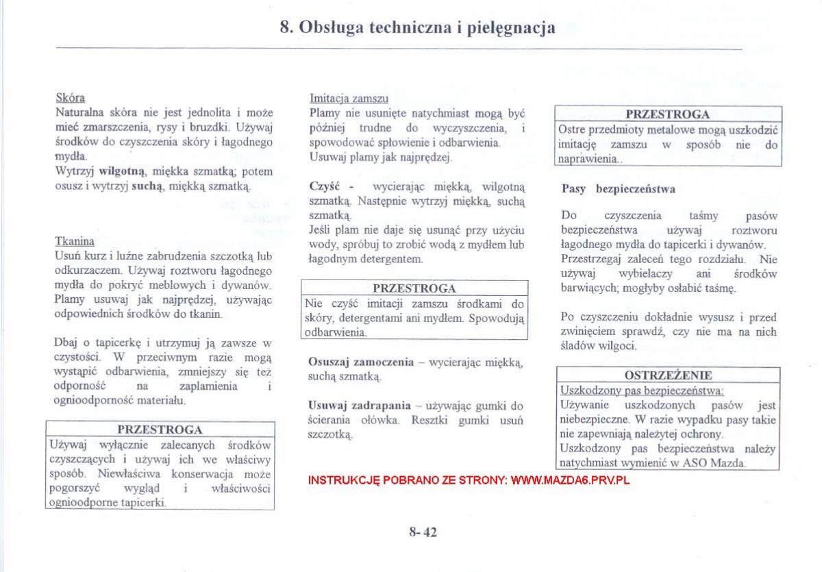 Mazda 6 I instrukcja obslugi / page 265