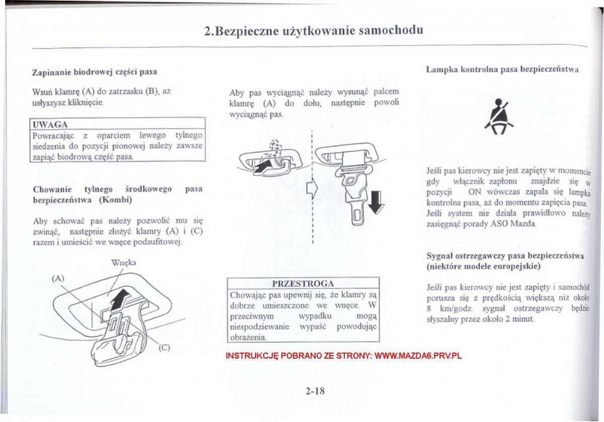 Mazda 6 I instrukcja obslugi / page 27