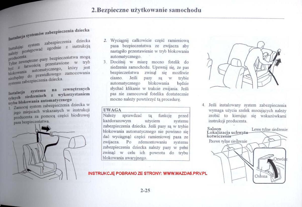 Mazda 6 I instrukcja obslugi / page 34